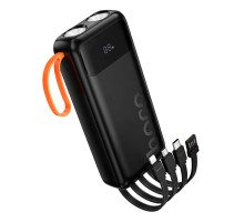 Зовнішній акумулятор Hoco J151A Spirit dual lighting four-cable power bank(20000mAh) (6942007653374)