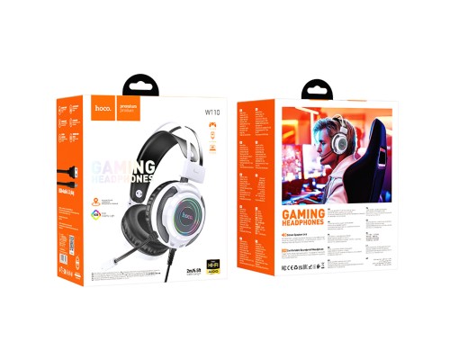 Навушники ігрові HOCO W110 Resource gaming headphones White (6942007634298)