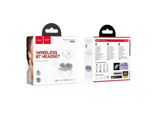Бездротові навушники HOCO EQ24 Estrella wireless BT headset White Star (6942007647793)
