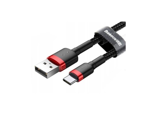 Дата кабель USB 2.0 AM to USB-C 2.0m 2A red-black Baseus (CATKLF-C91)