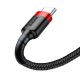 Дата кабель USB 2.0 AM to USB-C 2.0m 2A red-black Baseus (CATKLF-C91)