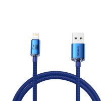 Дата кабель USB 2.0 AM to Lightning 2.0m 2.4A blue Baseus (CAJY000103)