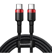 Кабель Baseus Cafule PD2.0 100W flash charging Type-C For Type-C cable (20V 5A)2m Red+Black (CATKLF-AL91)