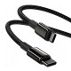 Кабель Baseus Tungsten Gold Fast Charging Data Cable Type-C to Type-C 100W 2m Black (CATWJ-A01)