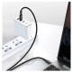 Кабель Baseus Tungsten Gold Fast Charging Data Cable Type-C to Type-C 100W 2m Black (CATWJ-A01)