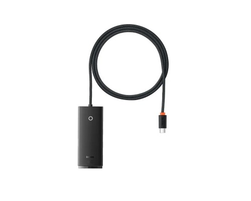 Концентратор Baseus USB-C to 4xUSB 3.0 1.0m black (WKQX030401)
