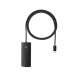 Концентратор Baseus USB-C to 4xUSB 3.0 1.0m black (WKQX030401)