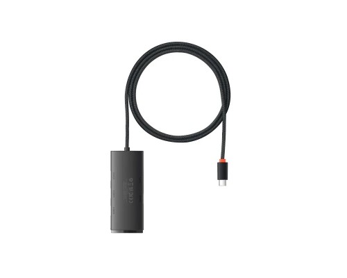 Концентратор Baseus USB-C to 4xUSB 3.0 1.0m black (WKQX030401)