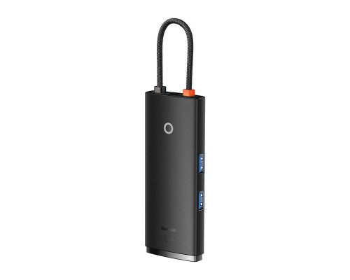 USB-хаб Baseus Lite Series 6-Port Type-C HUB Docking Station (Type-C to HDMI+USB3.0*2+PD+SD/TF) Black (WKQX050101) 