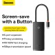 USB-хаб Baseus Lite Series 6-Port Type-C HUB Docking Station (Type-C to HDMI+USB3.0*2+PD+SD/TF) Black (WKQX050101) 
