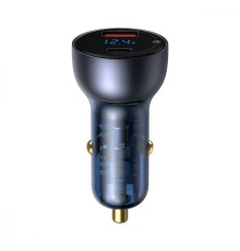 Автомобільний зарядний пристрій Baseus Particular Digital Display QC+PPS Dual Quick Charger Car Charger 65W Dark Gray (CCKX-C0G)