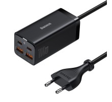 Мережевий зарядний пристрій Baseus GaN3 Pro Desktop Fast Charger 2U+2C 100W EU Black (CCGP000101)