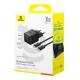Зарядний пристрій Baseus 1xUSB-C 30W + 1xUSB + cable USB-C to USB-C 60W 1.0m (P1011160A113-01)