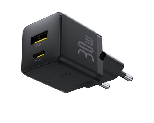 Зарядний пристрій Baseus 1xUSB-C 30W + 1xUSB + cable USB-C to USB-C 60W 1.0m (P1011160A113-01)