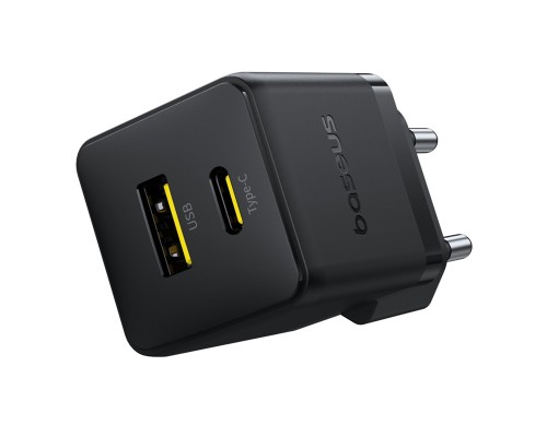 Зарядний пристрій Baseus 1xUSB-C 30W + 1xUSB + cable USB-C to USB-C 60W 1.0m (P1011160A113-01)