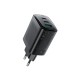 Зарядний пристрій Acefast 2xUSB-C + 1xUSB 67W GaN black (6974316284048)