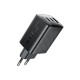 Зарядний пристрій Acefast 2xUSB-C + 1xUSB 67W GaN black (6974316284048)