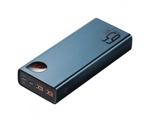 Зовнішній акумулятор Baseus Adaman Metal Digital Display Quick Charge Power Bank 20000mAh 65W Blue (PPIMDA-D03)