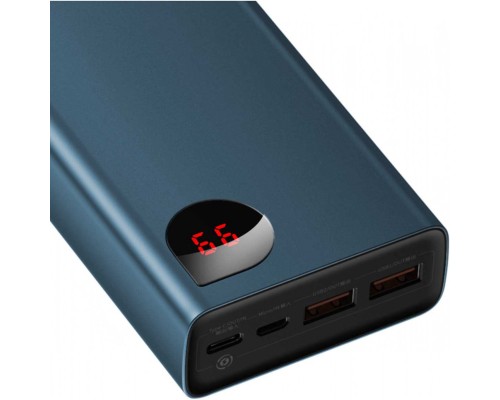 Зовнішній акумулятор Baseus Adaman Metal Digital Display Quick Charge Power Bank 20000mAh 65W Blue (PPIMDA-D03)