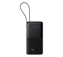 Зовнішній акумулятор Baseus Bipow 2 Digital Display Power Bank With Built-in USB-C Cable 20000mah 20W Cluster Black (P10077101113-01)