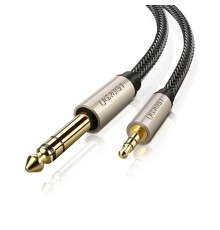 Аудіокабель UGREEN AV127 3.5mm to 6.35mm TRS Stereo Audio Cable 1m Gray (UGR-10625)
