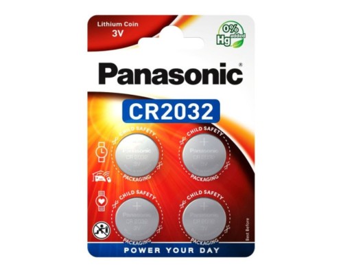 Батарейка Panasonic CR2032 (4шт) (5410853058663)