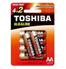 Батарейка Toshiba LR6 Red Alkaline (6шт) (4904530101816)