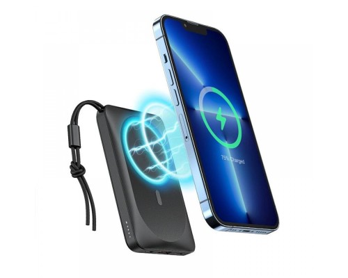 Зовнішній акумулятор VEGER Wireless 10000mAh 38.5Wh 3.85V Black (VG-W1151-B)