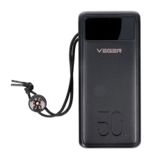 Зовнішній акумулятор VEGER 50000mAh 185Wh 3.7V With Built-in LED Flash (VG-W5001)