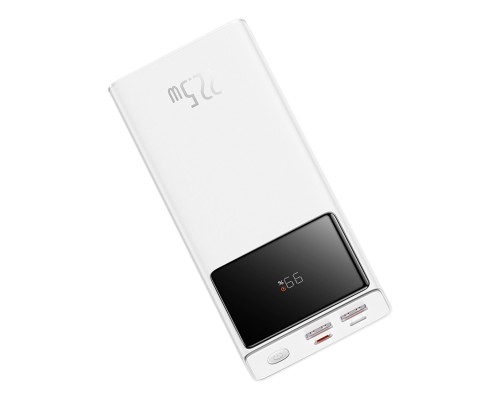 Зовнішній акумулятор Baseus Star-Lord Digital Display Fast Charge Power Bank 20000mAh 22.5W White（With Simple Series Charging Cable USB to Type-C 3A 0 (PPXJ080002)