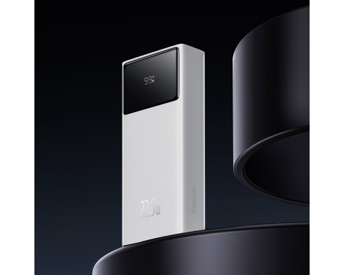 Зовнішній акумулятор Baseus Star-Lord Digital Display Fast Charge Power Bank 20000mAh 22.5W White（With Simple Series Charging Cable USB to Type-C 3A 0 (PPXJ080002)