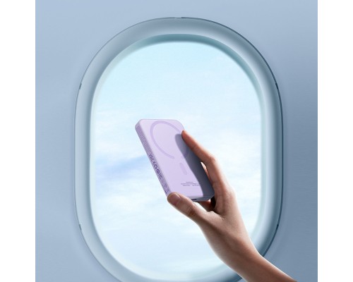 Зовнішній акумулятор Baseus Magnetic Mini Wireless Fast Charge Power Bank 5000mAh 20W Nebula Purple (P10022107513-00)