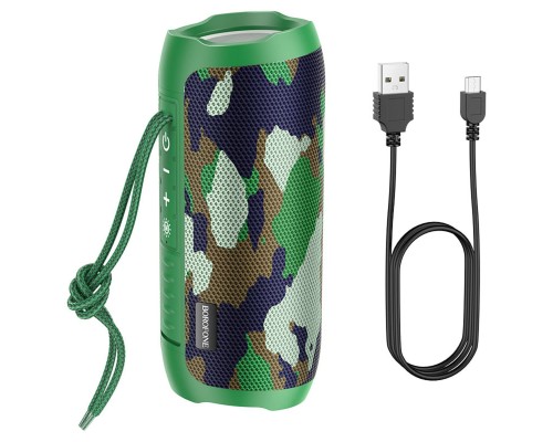 Портативна колонка BOROFONE BR21 Sports BT speaker Camouflage Green (6974443383669)