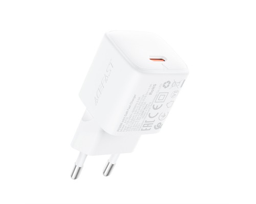 Мережевий зарядний пристрій ACEFAST A118 PD30W mini GaN USB-C fast charger (6974316285366)