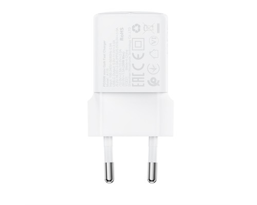 Мережевий зарядний пристрій ACEFAST A118 PD30W mini GaN USB-C fast charger (6974316285366)