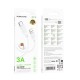 Кабель BOROFONE BX115 Lotto silicone charging data cable Type-C White (6941991119675)