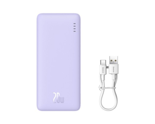 Зовнішній акумулятор Baseus Airpow Fast Charge Power Bank 10000mAh 20W Nebula Purple (P10022801513-00)