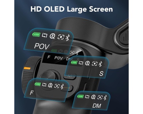 Триосьовий стабілізатор AOCHUAN Professional Gimbal Stabilizer for Smartphone Smart X2 Чорний (SmartX2)