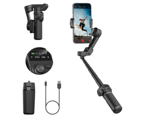 Триосьовий стабілізатор AOCHUAN Professional Gimbal Stabilizer for Smartphone Smart X2 Чорний (SmartX2)