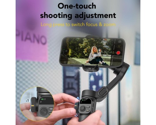 Триосьовий стабілізатор AOCHUAN Professional Gimbal Stabilizer for Smartphone Smart X2 Чорний (SmartX2)