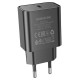 Мережевий зарядний пристрій BOROFONE BA71A Power single Port PD20W charger Black (6974443387957)