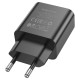 Мережевий зарядний пристрій BOROFONE BA71A Power single Port PD20W charger Black (6974443387957)