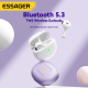 Бездротові навушники ESSAGER (color box) Shining TWS Bluetooth earphones White (EEJTW-SL02)