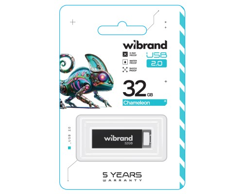 Флеш-накопичувач Wibrand USB 2.0 Chameleon 32Gb Black (WI2.0/CH32U6B)