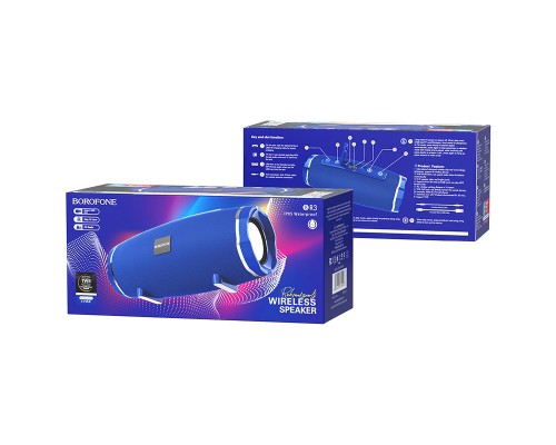 Портативна колонка BOROFONE BR3 Rich sound sports wireless speaker Blue (6931474715593)