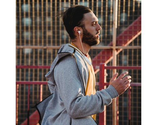 Бездротові спортивні навушники HOCO ES62 Pretty neck-hang BT earphones Grey (6931474770745)