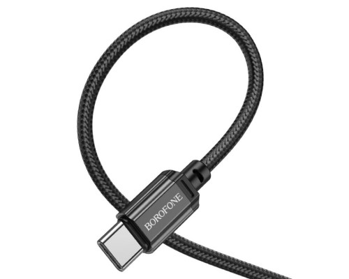 Кабель BOROFONE BX87 Sharp 60W charging data cable for Type-C to Type-C Black (6974443389067)