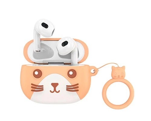 Бездротові навушники HOCO EW46 True wireless stereo headset Khaki Cat (6931474788863)