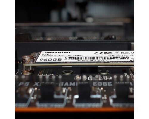 Накопичувач SSD M.2 Patriot P310 960GB NVMe 2280 PCIe 3.0x4 3D NAND TLC (P310P960GM28)
