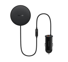 Автотримач для телефона з БЗП Basues CW01  Magnetic Wireless Charging Car Mount 40W Claw Edition Cluster Black (C40141000111-01)